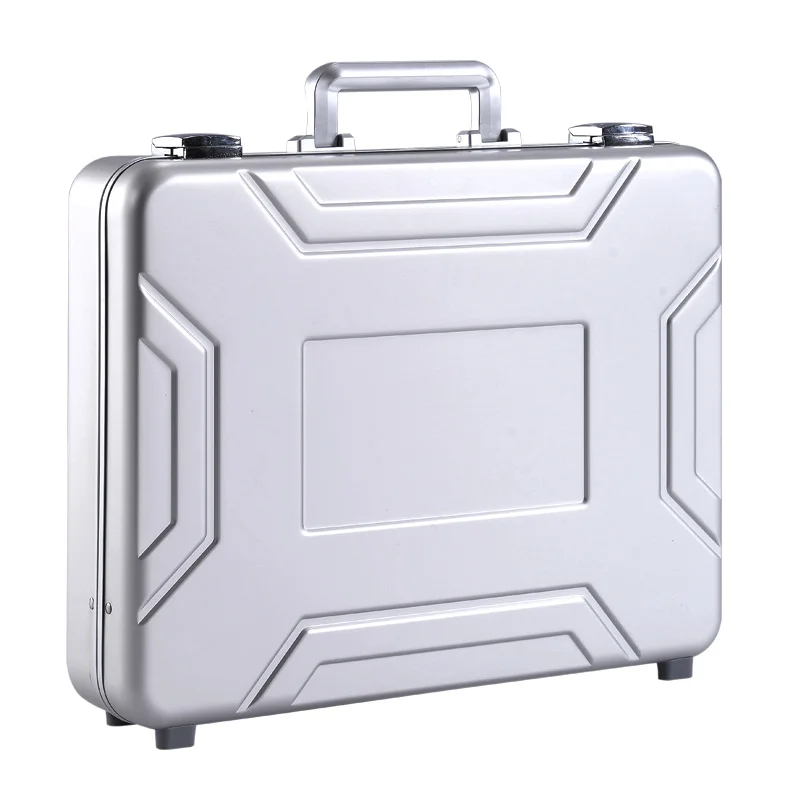 aluminium  laptop case portable business  briefcase with documents pocket