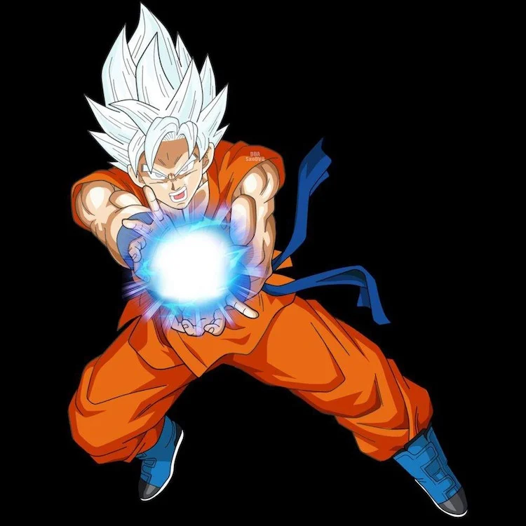 Synthetic cosplay white Dragon ball super Saiyan wig