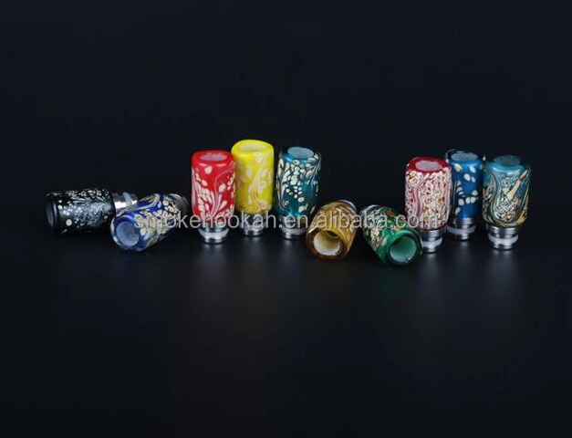 Luxury Glass art Drip Tips, Colorful Wide Bore Drip Tip Mouthpiece For e cigarette