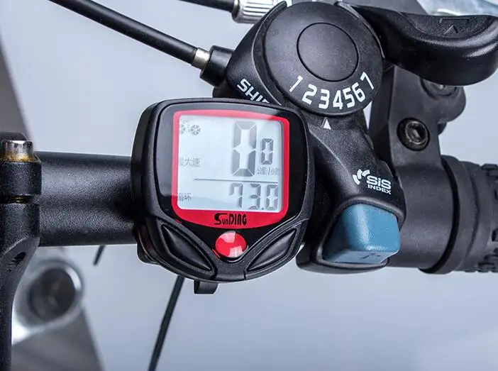Bicycle speedometer and Odometer Waterproof Cycle Bike Computer with LCD Display digital stopwatch Bike Computer