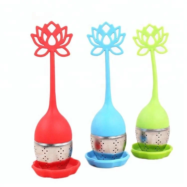 OEM ODM Portable Ball-Shaped Tea Leaker Stainless Steel Set for Tea Making Kitchen Supplies with Silicone Filter Tea Bag
