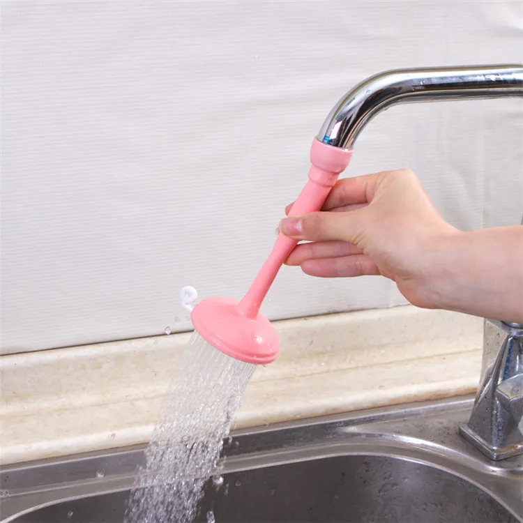 Household Kitchen Faucet Anti-Splash Nozzle Lengthened Extender Filter Can Rotate Faucet Sprinkler Water Economizer