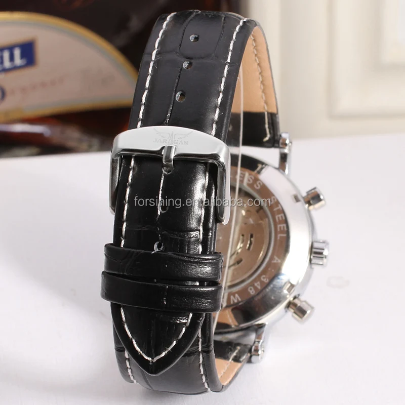 Jargar watches men cheap automatical mechanical watch genuine leather watch wholesale