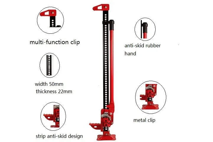 FJ48I ningbo producer customized 48inch manual car jack for off-road recovery