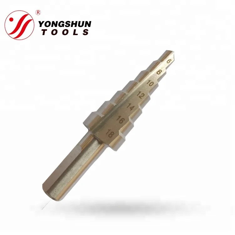 
Quick Load Straight Flute HSS Step Drill Bit White Finished For Metal Drilling High Cost-effective 