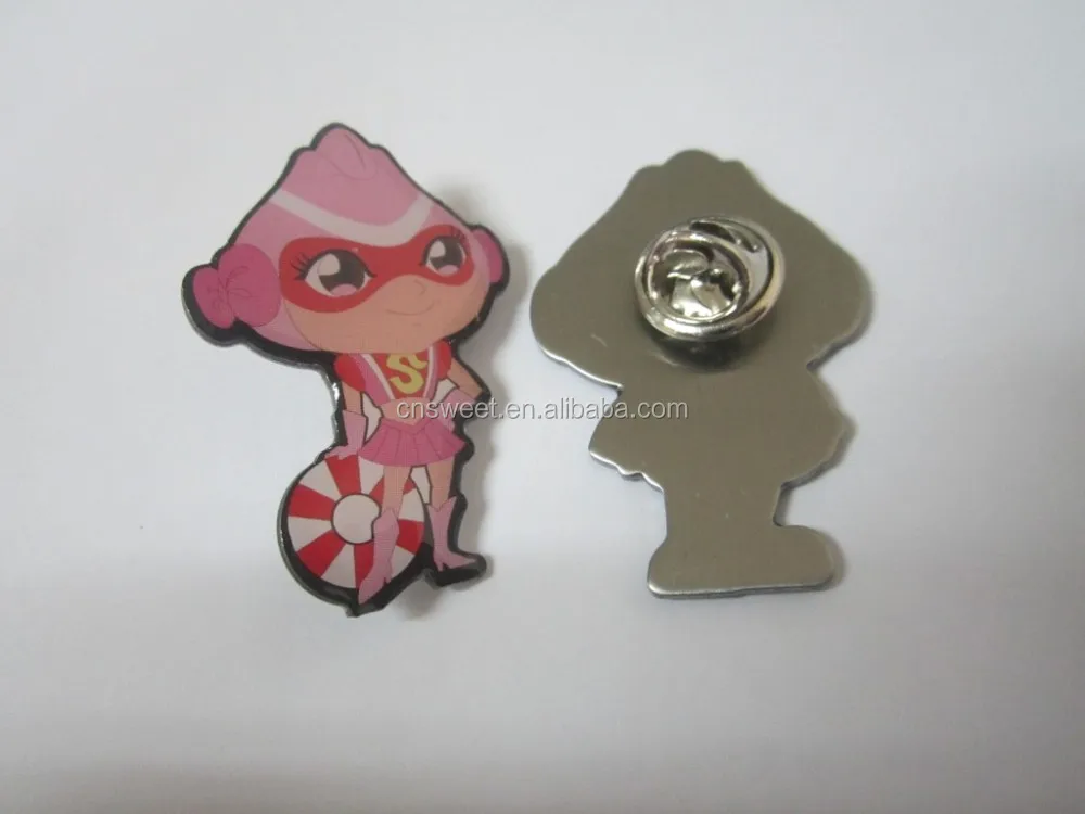 Any color printed and enamel custom made motorcycle metal pin badges