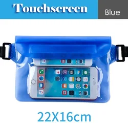 New arrival Adjustable Waist swimming soft Waterproof Dry Pouch Underwater mobile phone Bags Case with strap