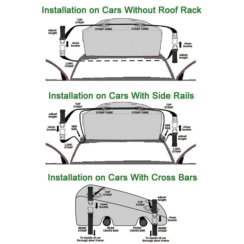 
Waterproof universal car roof bag 