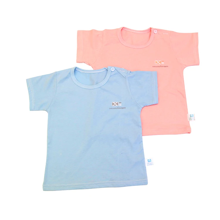
Wholesale Crew Neck Blank Toddler T-shirt Short Sleeve Boy Baby 100% Cotton T Shirt 