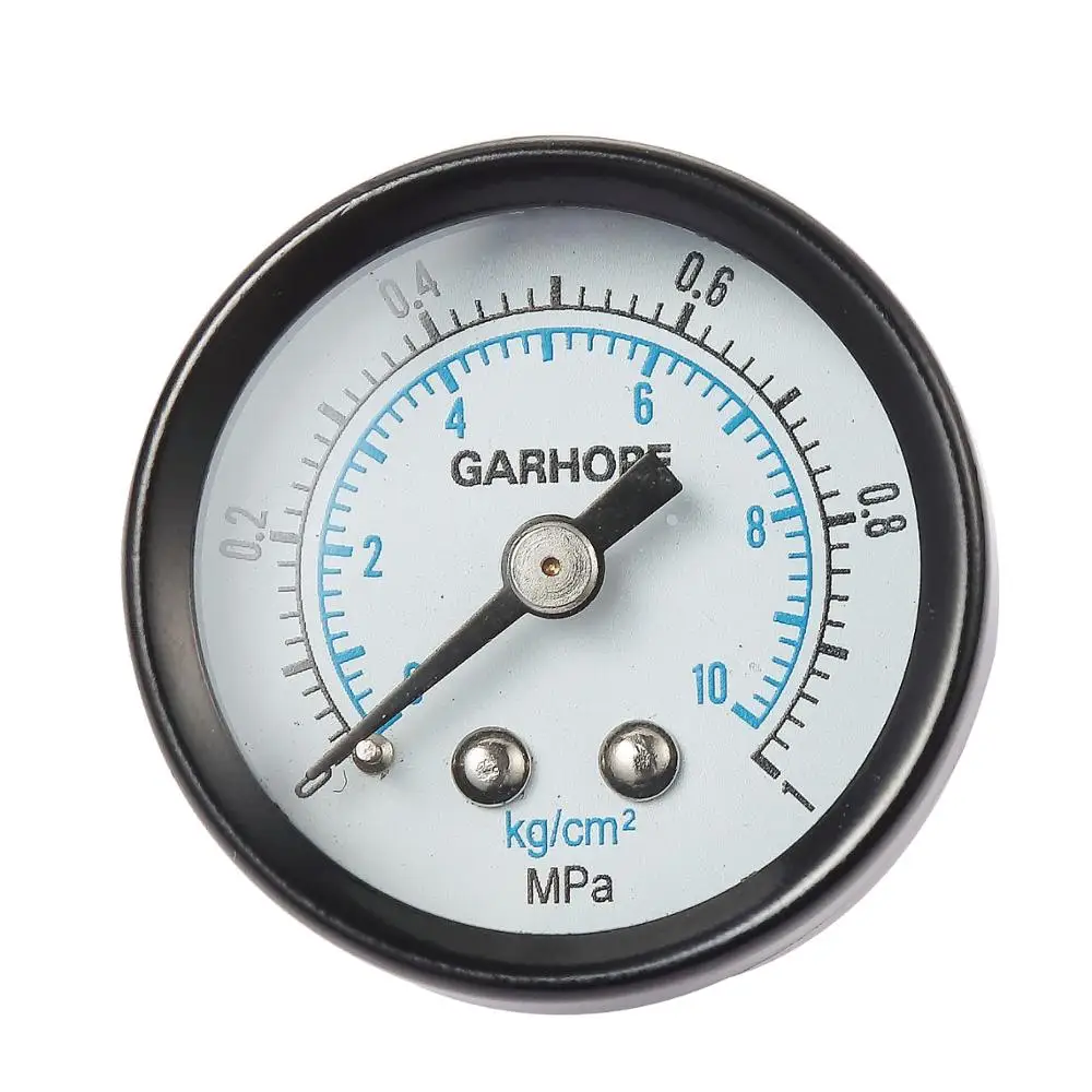 PRESSURE GAUGE 1.5' CENTER BACK MOUNT 0-10kg/cm2/psi 1/8PT