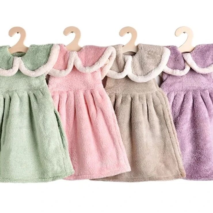 Фабричное волокно Волшебная Химчистка для кухни Ванная комната коралловый бархат мультфильм детское полотенце для рук тряпка из микрофибры