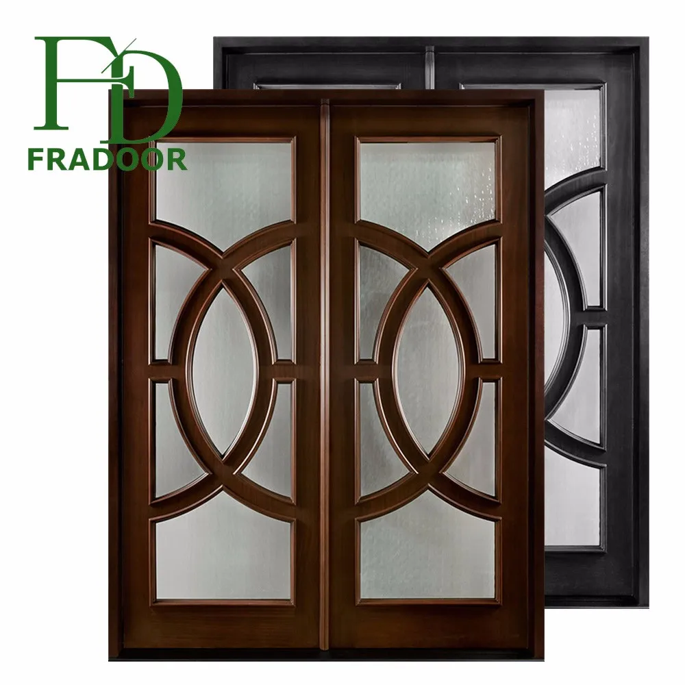 Main door glass vision design great quality used exterior french doors for sale