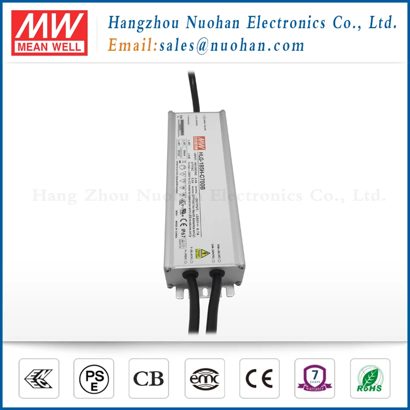 Mean well HLG-185H-C700B 700mA 185w led driver