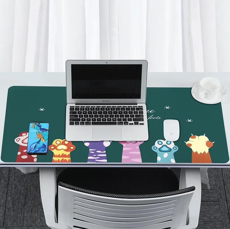 BUBM Custom Logo Printed PU Leather Mouse pad