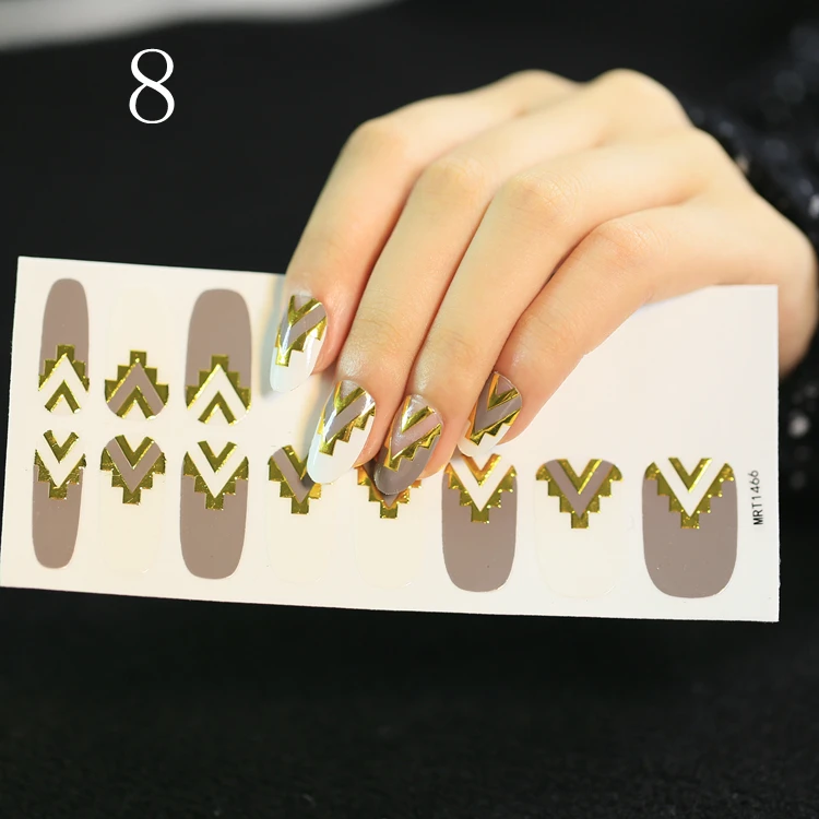 Super Quality Nail Strips/Unique Design Nailpolish Wraps/Long Time Nail Stickers