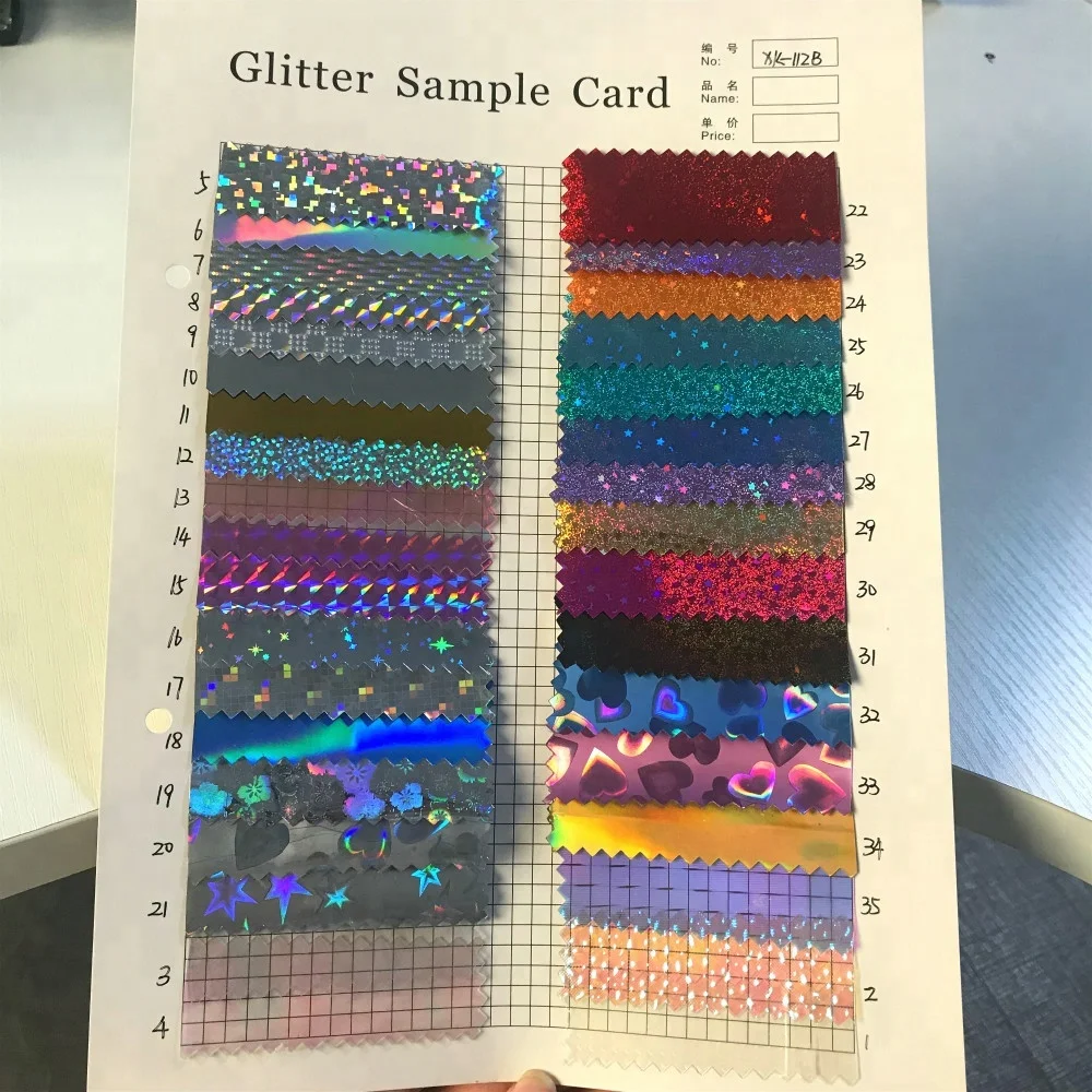 2018 super colorful heat reflective metallic vinyl fabric pvc film