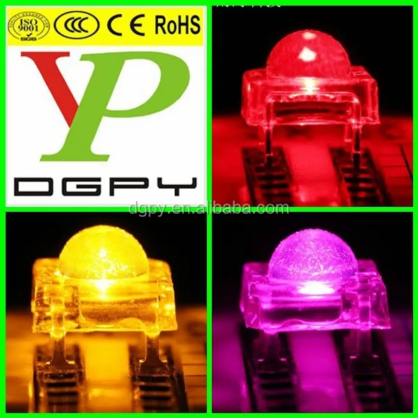 Red Yellow Pink 5mm Super Flux LED Piranha LED Lamp LED ( CE & RoHS Compliant )