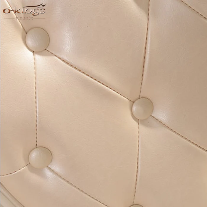 antique European wooden white hotel high back dining chair