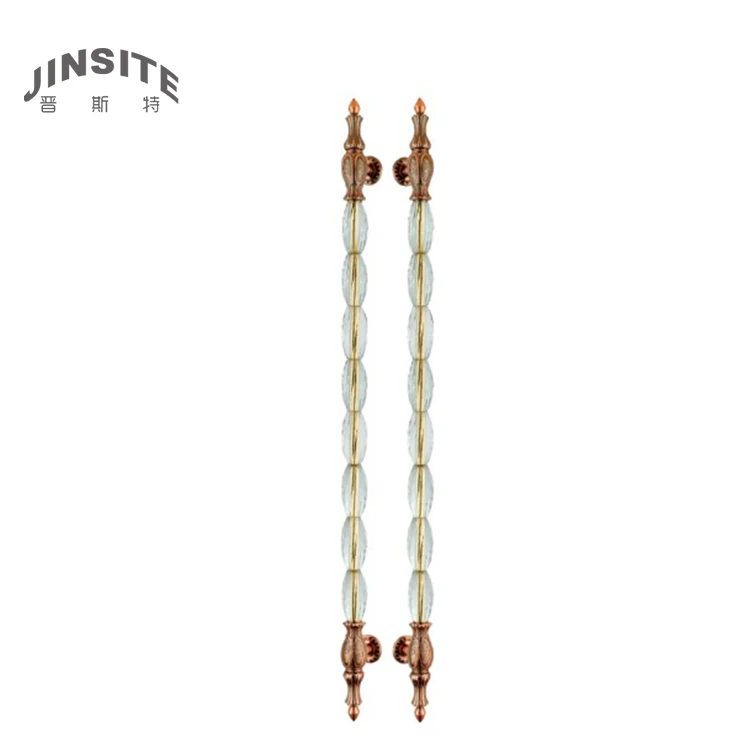 decorative brass gold glass door handles