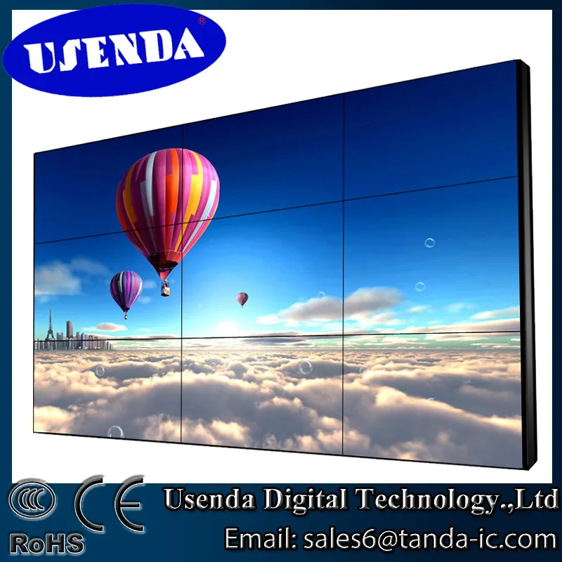 3x3 полном vga поддержка поддерживаемых dvi вход 3.5mm тонкой рамкой hd жк- сплайсинга стены