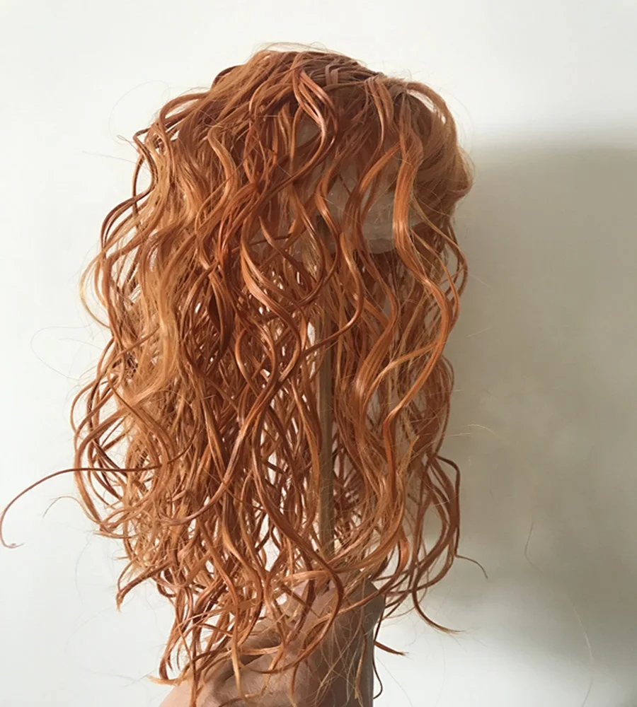 Cheap Price Cute Curly Korea High Temperature Synthetic Hair Doll Wigs with Fringes