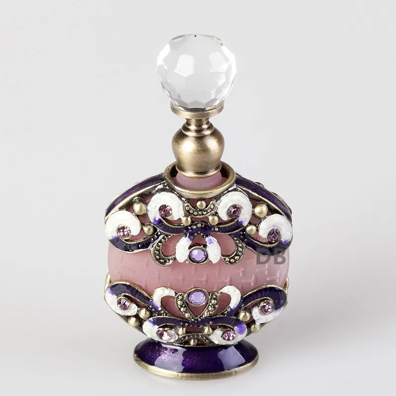 8ml Butterfly Perfume Bottle Empty Glass and Metal Perfume Essential 0il Refillable Bottle #59674&59676