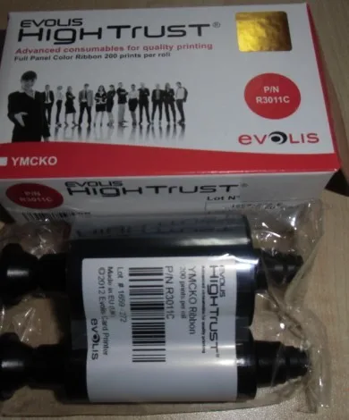  Совместимая оригинальная цветная лента Evolis R3011C 200Print