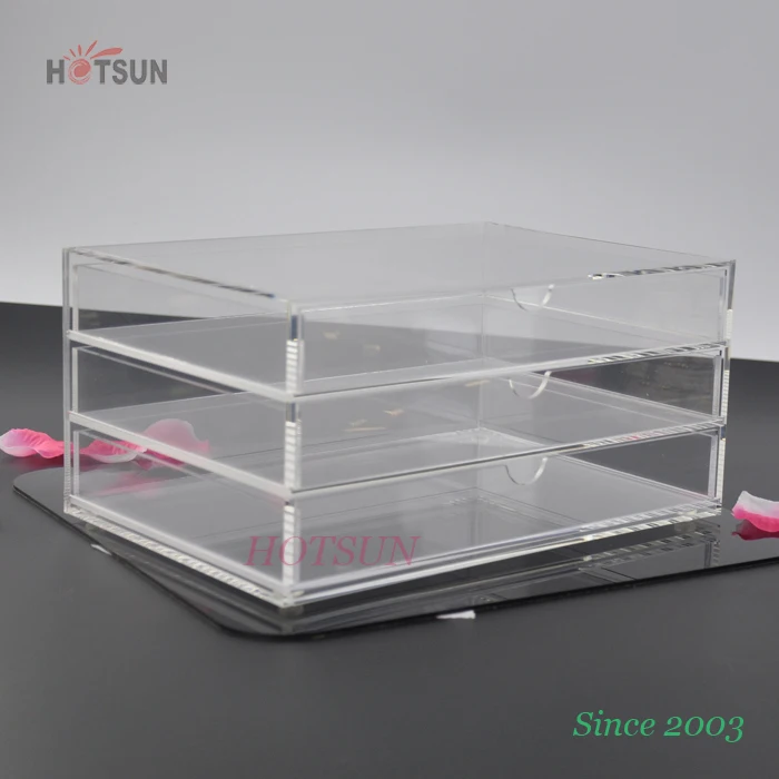 Clear Acrylic Makeup Organizer Acrylic Storage Box for Cosmetics