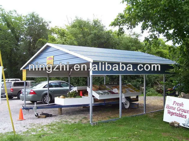 6x9 м металлический навес с хранилищем/красивый металлический навес с хранилищем