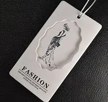 Cheap Custom Design Printing Name Logo Paper Garment Printed Clothing Pant Labels Hang Tags with String