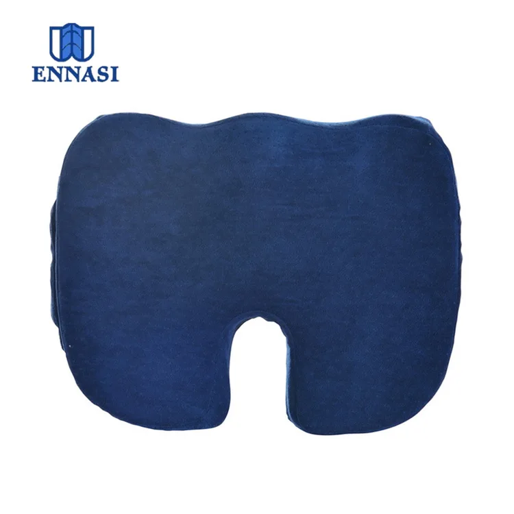 Non-slip Bottom Cover Memory Foam Seat Cushion with Handle