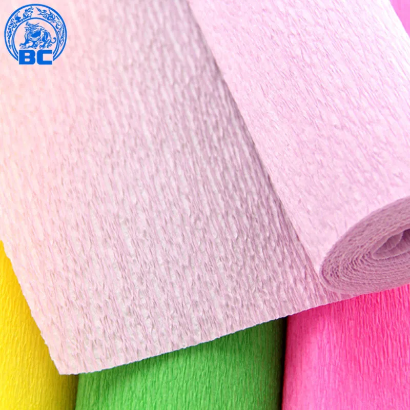 
Hot sale 50*250CM interesting creative handmade art Crepe paper for kids DIY 