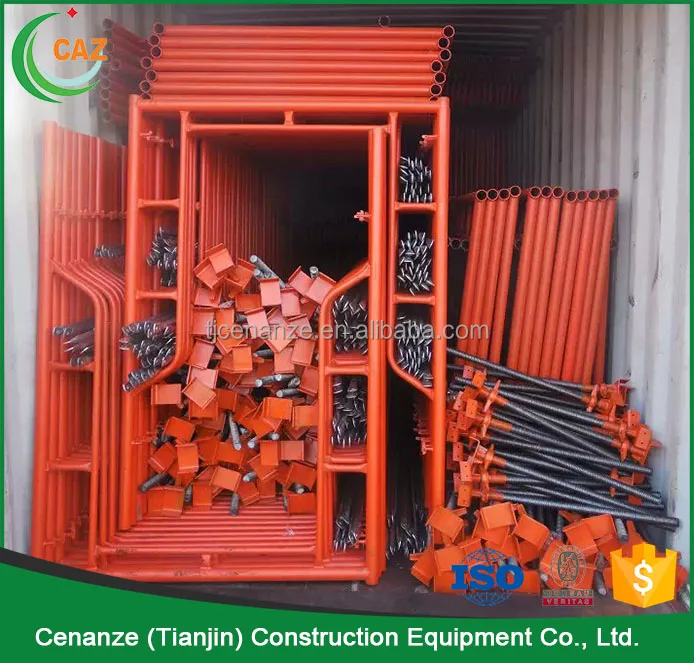 Best Quality Pre Galvanized H Thru Scaffolding Frame Cross Brace Scaffolding Construction