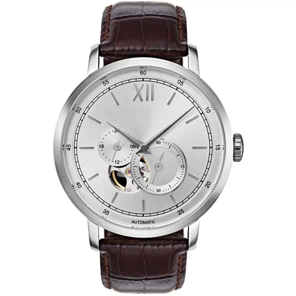 LOW MOQ OEM CUSTOM MENS LUXURY HANDS SKELETON QUARTZ WATCHES