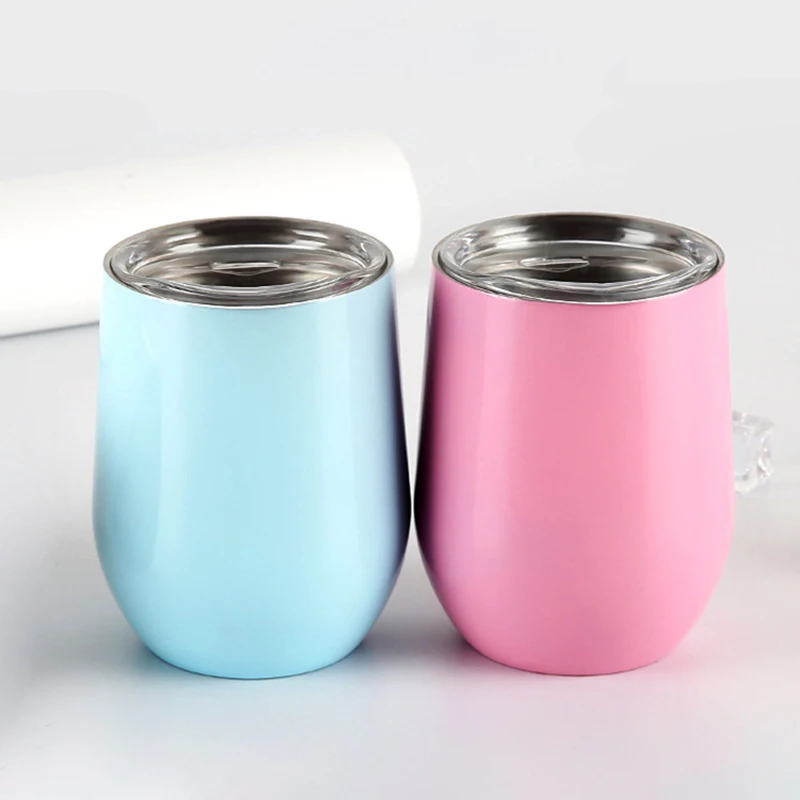 
12 oz Double wall Insulated cups with Lids for wine Drinks coffee 