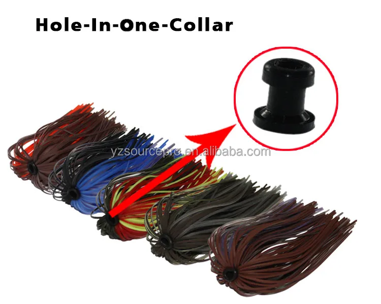 fishing hole-in-one skirt collar,jig skirt collar