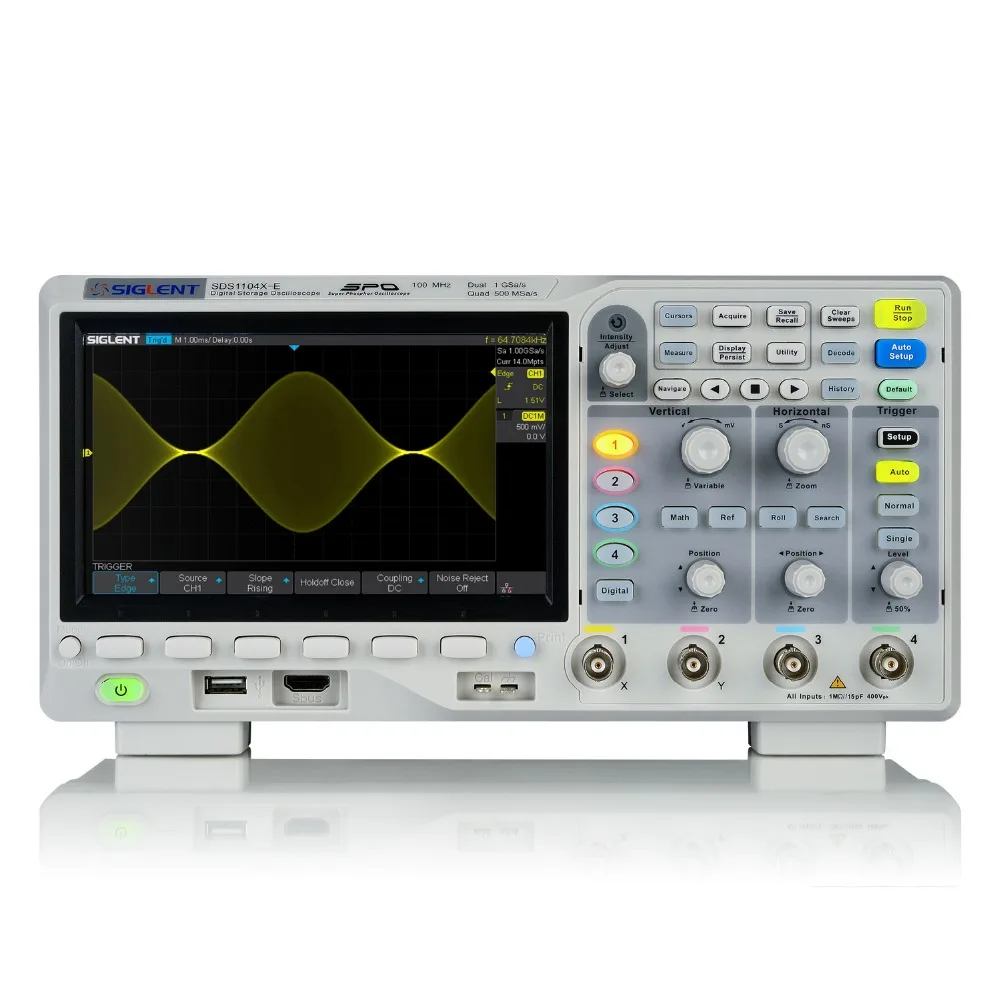 SIiglent New SDS1104X-E, 100 MHz 4 Channels digital oscilloscopes, low price!