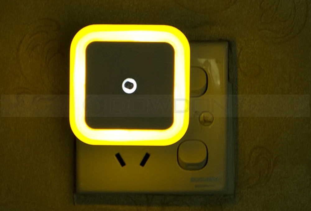 Edge Lighting Wall Charger Plug AC Night Sensor Light