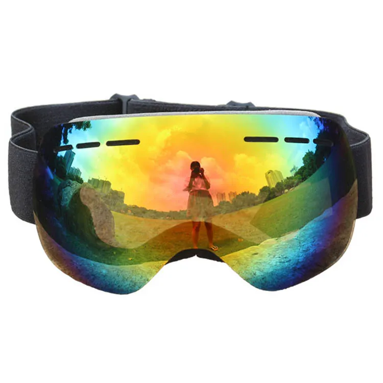 China manufacturer Prescription spherical dual lens anti-fog snow ski glasses sports goggles ski