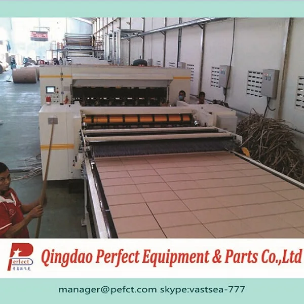 автоматический двойной слой uv флейты картона щели для резки