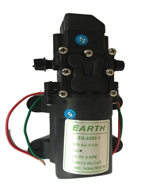 Agriculture Knapsack Electric Sprayer Spare Parts Accessories 12 Volt Diaphragm Auto Cut Water Pump