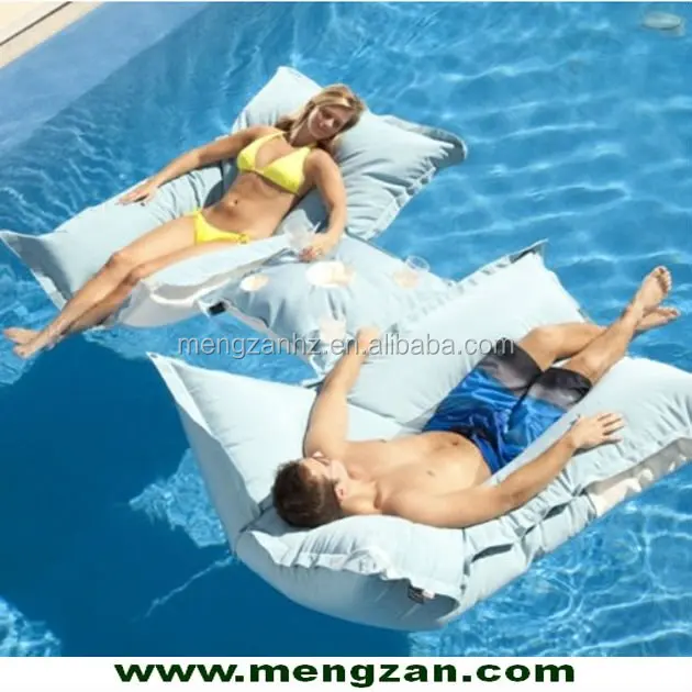 Trending products waterproof large floating lounger bean bag swimming pool floats