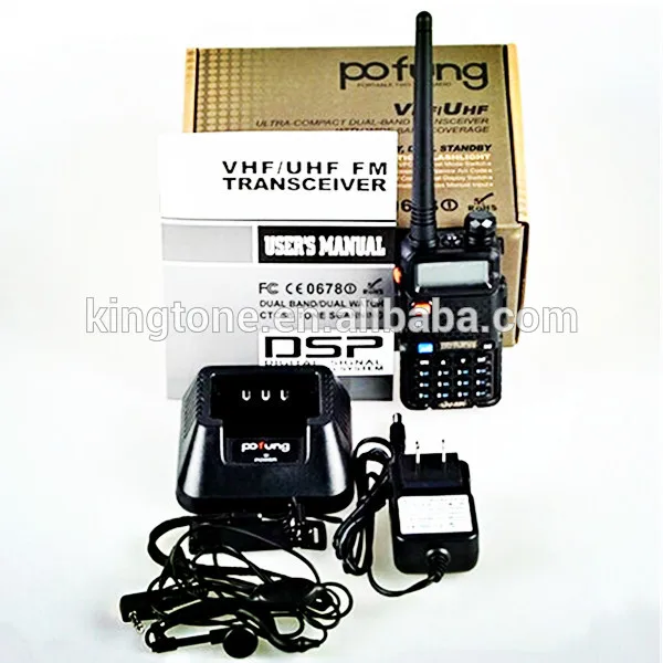 радиолюбителей pofung uv5r трансивер uhf+vhf портативной рации двойной диапазон