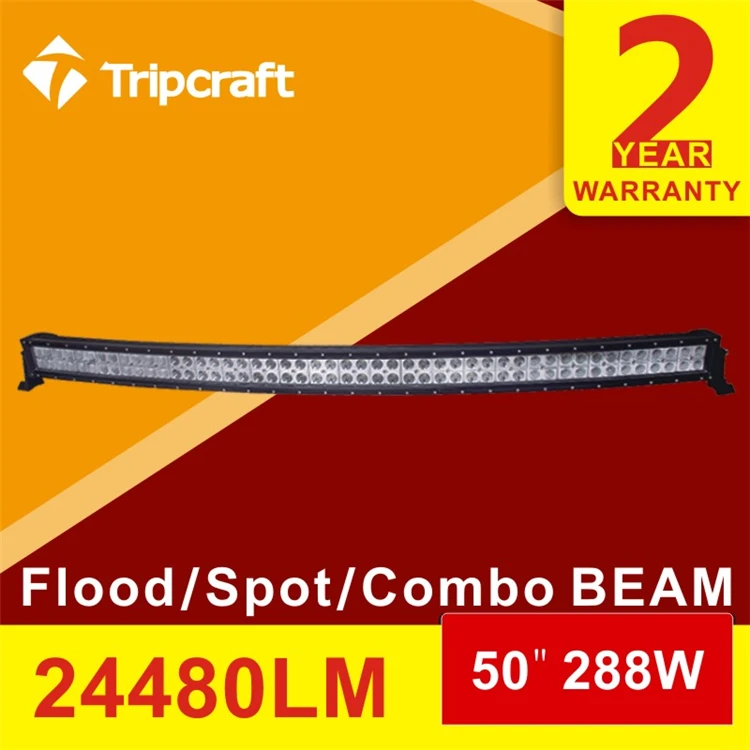 Wholesale car accessories aluminum 72w 120w 180w 240W 288w curved led light bar  c r e e for car truck suv atvs off road 4x4 led work light