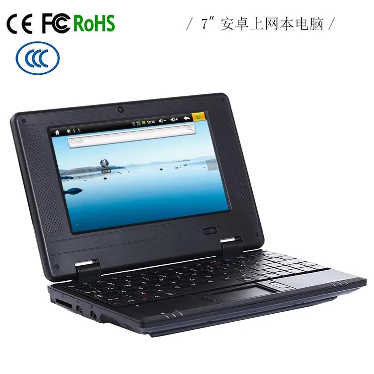 
pc789 7 inch Android 4.4 VIA 8880 laptop with 512/1G Ram, 4GB/8GB touch screen netbook, android tablet pc 