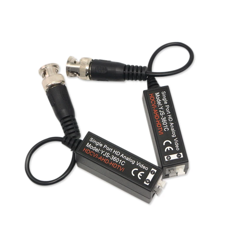 YJS-3601C CCTV Accessories AHD/HDTVI/HDCVI/CVBS single-channel passive hd video balun for cctv camera