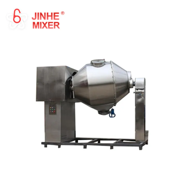 JINHE brand JHX type double ribbon blade Innovative Mixing Principle tumbling V shape blender mixer machine