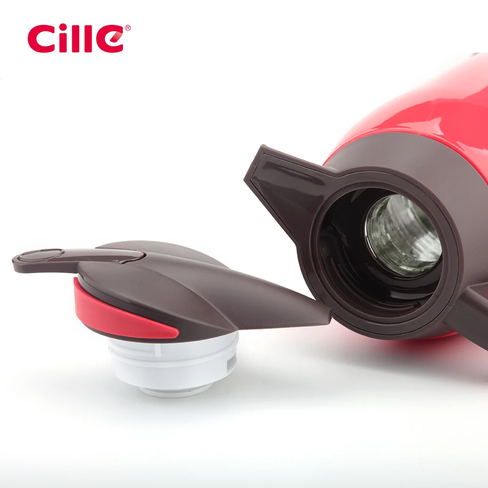 
Cille 1.3L Custom Color Big Sport Travel Double Wall Glass Insulated Vacuum Coffee Bottle Flasks For Water 