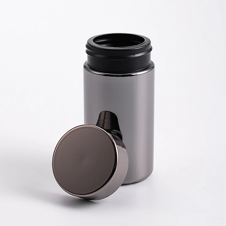 Color hdpe bottle custom hdpe plastic supplements packaging quality pills plastic jar black bottle supplement container