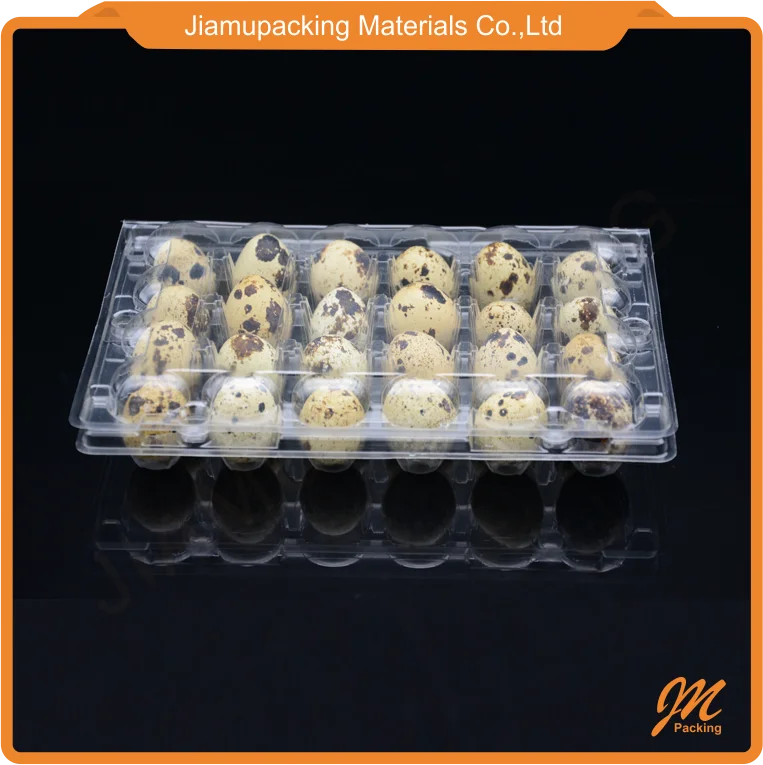 24 cells blister clamshell plastic material quail egg cartons